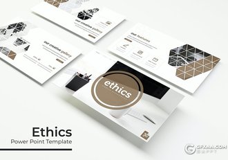 30页扁平化商务企业公司宣传介绍工作汇报总结PPT模板5种主题配色 - 顶尖PPT