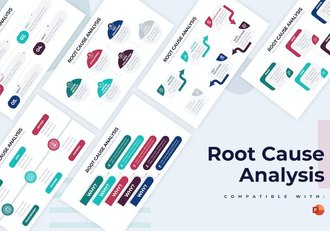 根本原因分析问题解决信息图表PPT模板 - 顶尖PPT