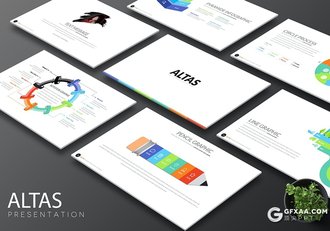 30页彩色商务信息数据图形图表PPT模板 - 顶尖PPT