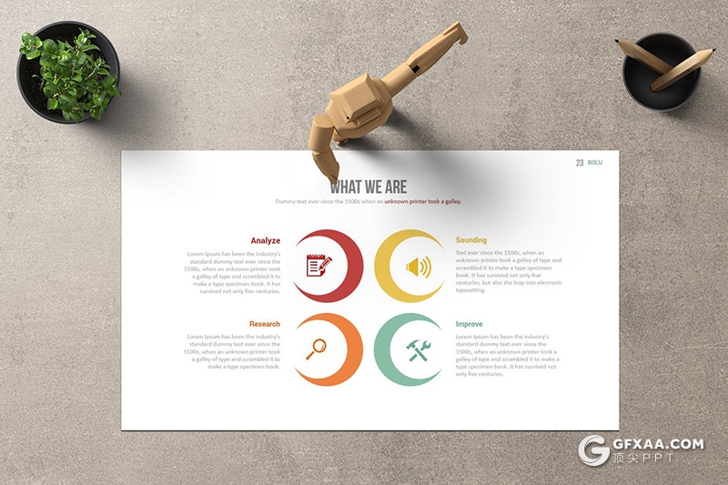 30页扁平化商务风格企业宣传工作总结PPT模板 - 顶尖PPT