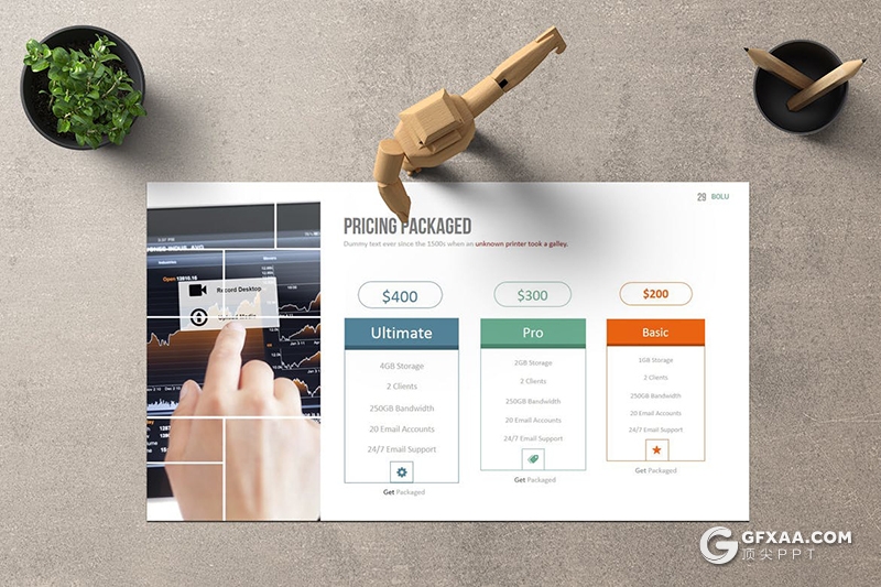 30页扁平化商务风格企业宣传工作总结PPT模板 - 顶尖PPT