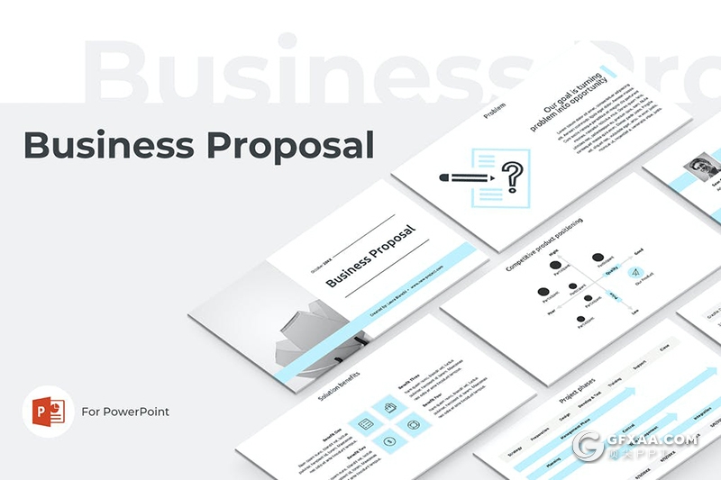 51页极简扁平化商务工作汇报数据分析报表PPT模板6种主题配色 - 顶尖PPT