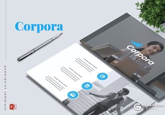 30页公司介绍团队合作商业计划书规划PPT模板5种主题配色 - 顶尖PPT