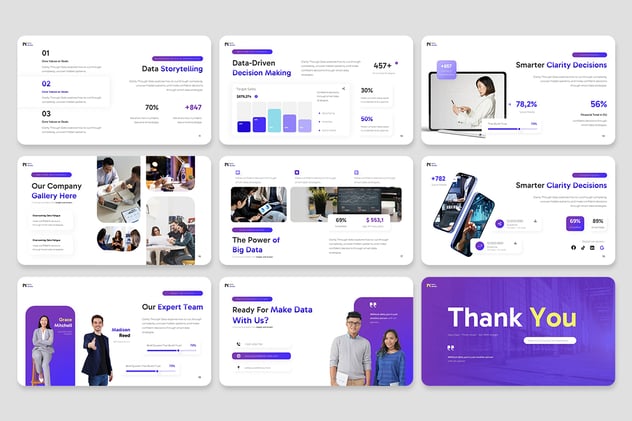 企业数据收集处理分析keynote模板 - 顶尖PPT