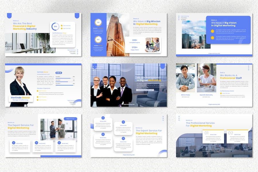 数字营销推广策略方案展示PPT模板 - 顶尖PPT