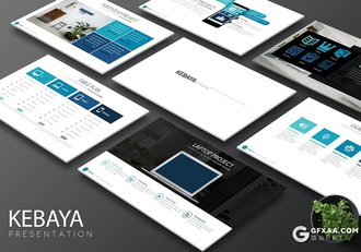 30页扁平化商务企业宣传介绍工作总结计划PPT模板5种主题配色 - 顶尖PPT