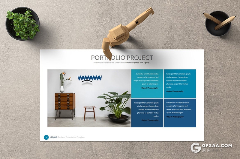 30页扁平化商务企业宣传介绍工作总结计划PPT模板5种主题配色 - 顶尖PPT