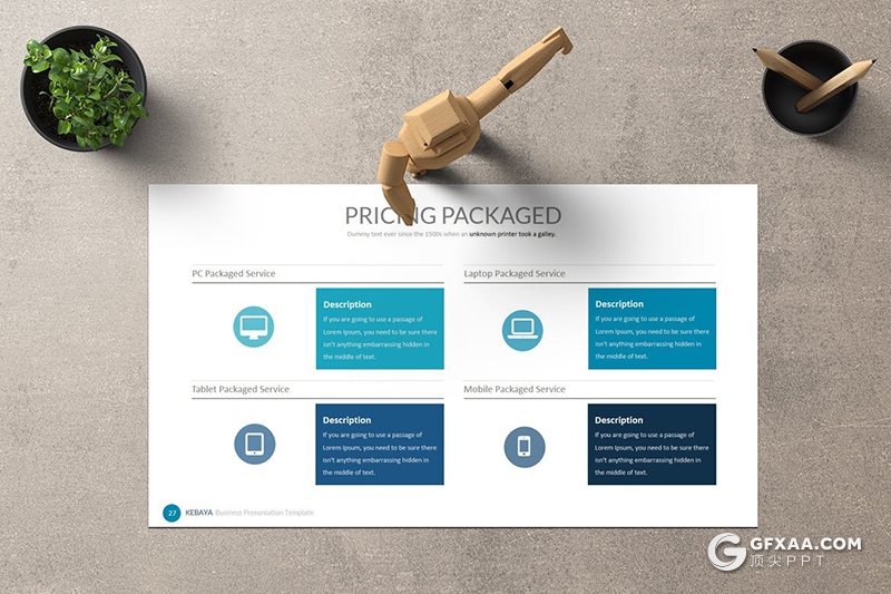 30页扁平化商务企业宣传介绍工作总结计划PPT模板5种主题配色 - 顶尖PPT