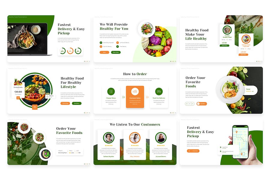 健康食品营养推广宣传方案PPT模板 - 顶尖PPT