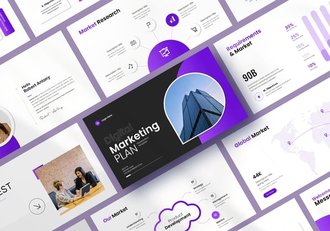 数字营销计划策略演讲Keynote模板 - 顶尖PPT