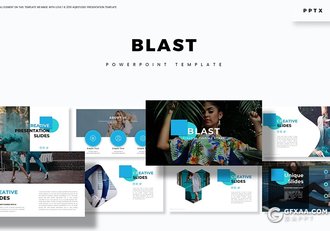 30页蓝色商务工作计划总结商业计划书PPT模板 5种主题配色 - 顶尖PPT