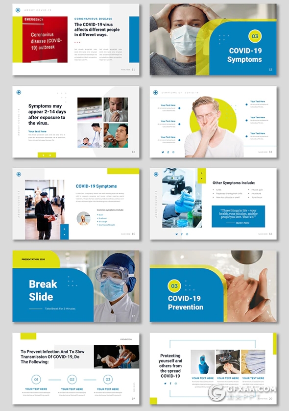 51页新冠状预防防控病毒感染传播COVID病毒分析治疗医学研究PPT模板 - 顶尖PPT