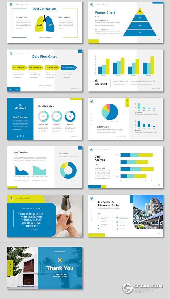 51页新冠状预防防控病毒感染传播COVID病毒分析治疗医学研究PPT模板 - 顶尖PPT
