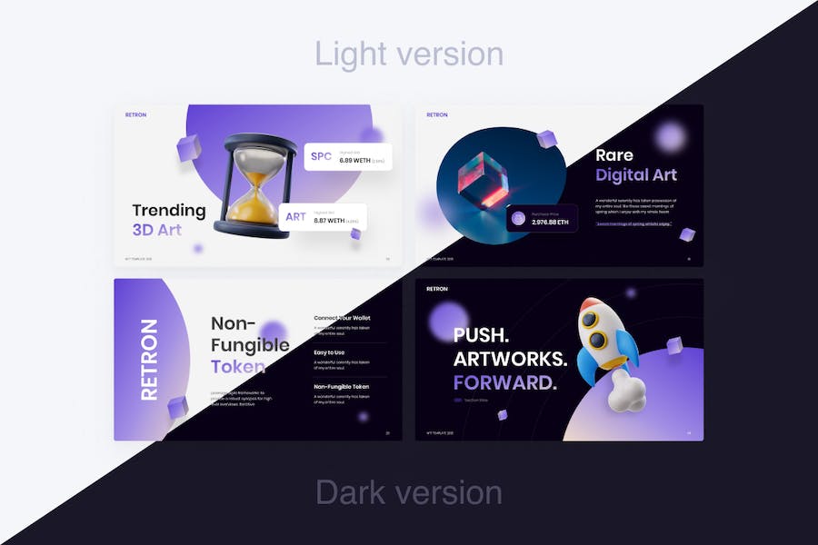 渐变紫色商业计划企业合作营销策划产品项目展示多用途PPT模板 - 顶尖PPT