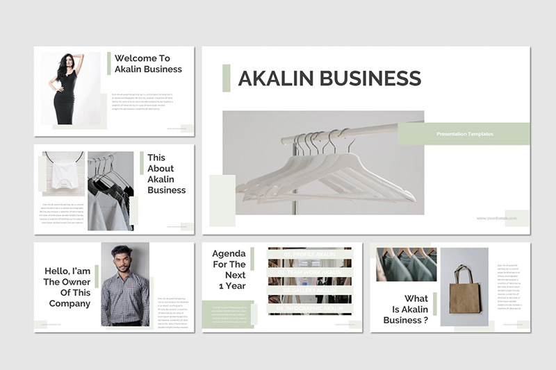 30页简约时尚服装秀展示模特摄影展示PPT模板 - 顶尖PPT