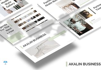 30页简约时尚服装秀展示模特摄影展示keynote模板 - 顶尖PPT