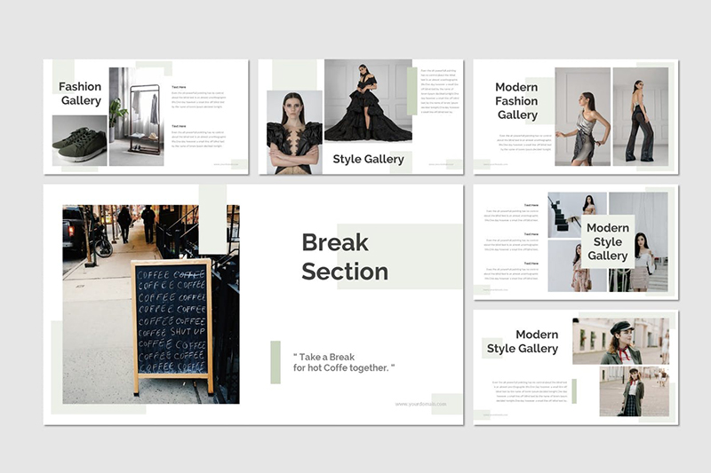 30页简约时尚服装秀展示模特摄影展示PPT模板 - 顶尖PPT