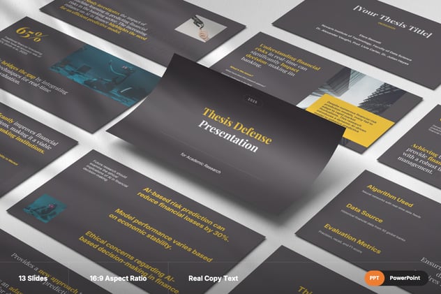 学术研究论文答辩PPT模板 - 顶尖PPT
