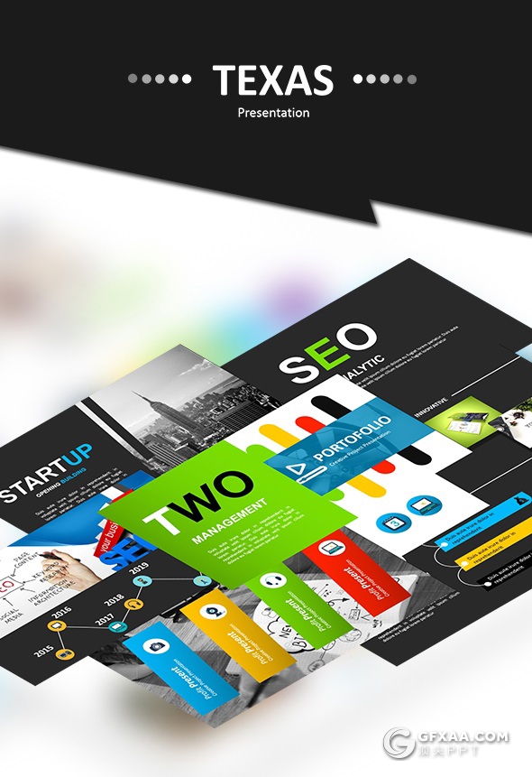 60页企业宣传介绍服务项目展示欧美商务PPT模板 - 顶尖PPT