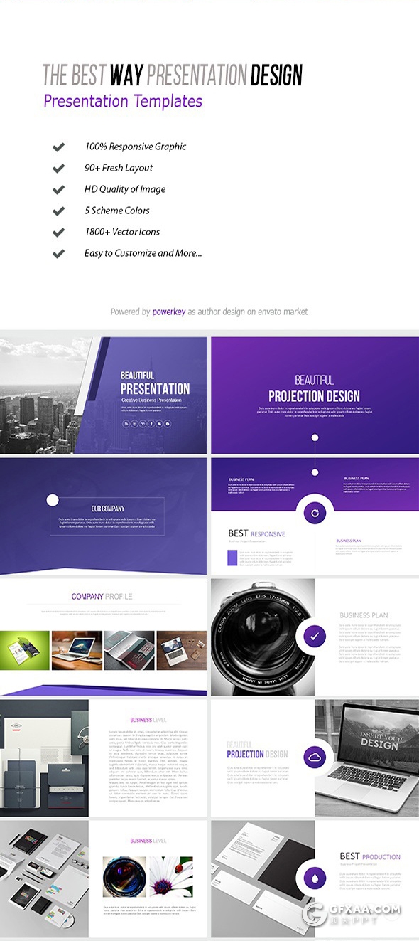 41页商务风格企业宣传介绍工作汇报总结多用途PPT模板 - 顶尖PPT