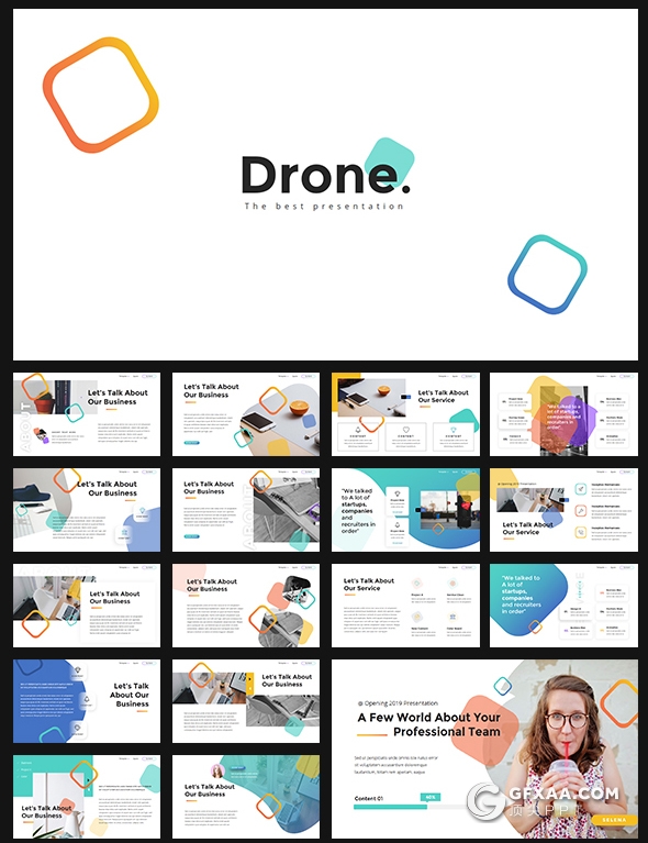 299页3套国外PPT合集商务企业宣传介绍工作计划总结创意图形PPT模板 - 顶尖PPT