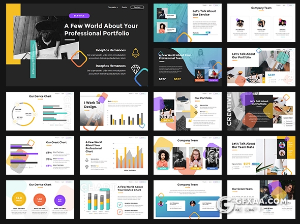 299页3套国外PPT合集商务企业宣传介绍工作计划总结创意图形PPT模板 - 顶尖PPT