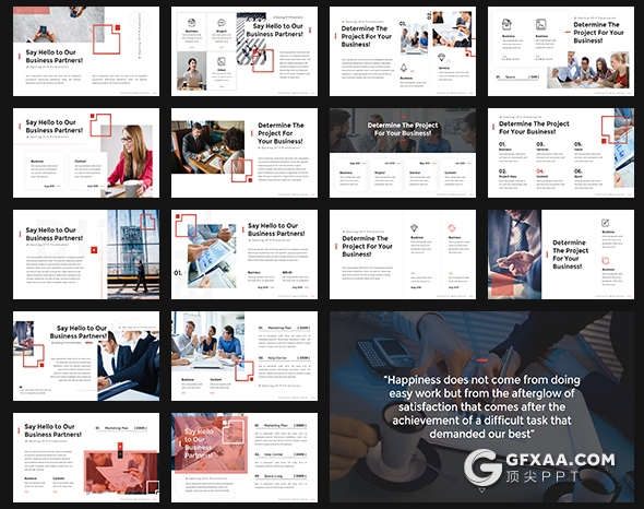 299页3套国外PPT合集商务企业宣传介绍工作计划总结创意图形PPT模板 - 顶尖PPT