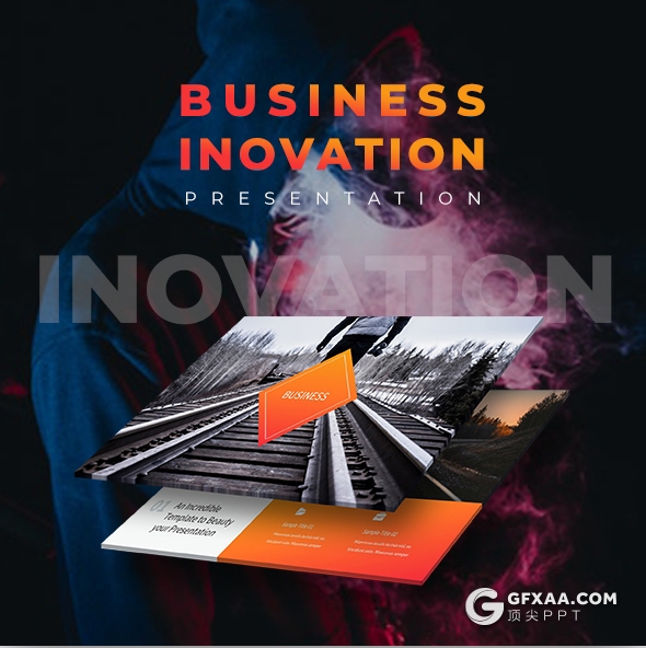 90页橙色国外商务风格企业团队宣传介绍工作汇报总结PPT模板 - 顶尖PPT