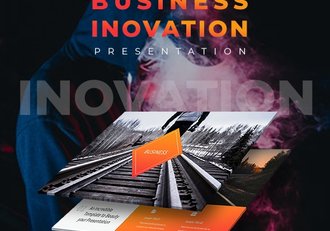 90页橙色国外商务风格企业团队宣传介绍工作汇报总结PPT模板 - 顶尖PPT