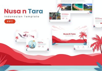 欧美红色系品牌推广演示PPT模板 - 顶尖PPT