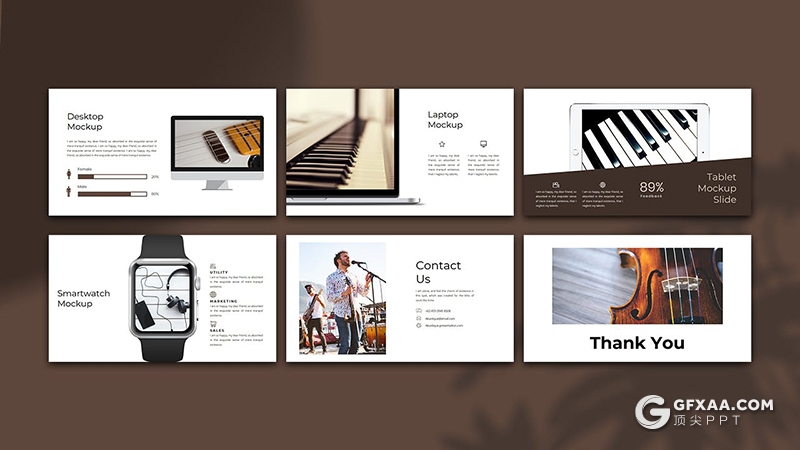 30页扁平化简约风格国外PPT模板 - 顶尖PPT