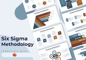 六西格玛质量管理方法论信息图形PPT模板 - 顶尖PPT