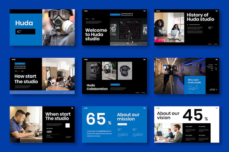 欧美商务企业会议项目合作展示keynote模板 - 顶尖PPT