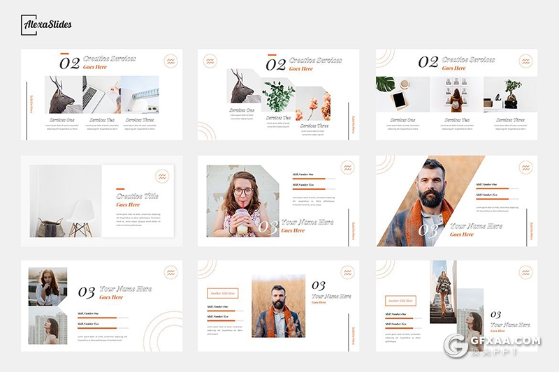 30页国外小清新文艺唯美风格PPT模板 - 顶尖PPT