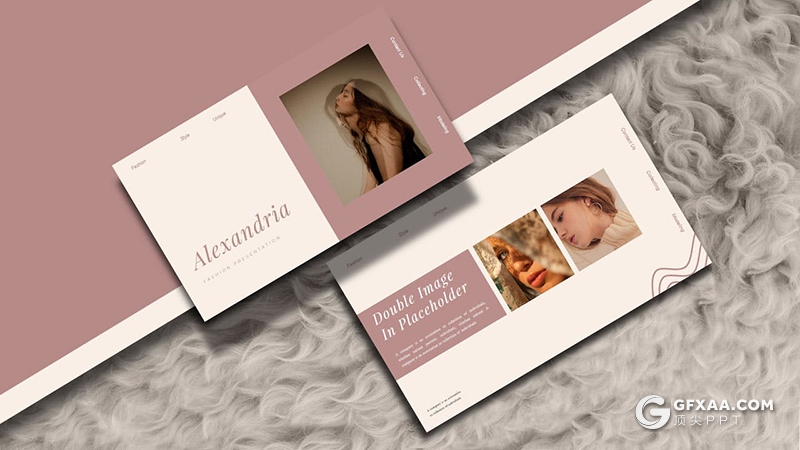 30页时尚唯美风格极简欧式keynote模板 - 顶尖PPT