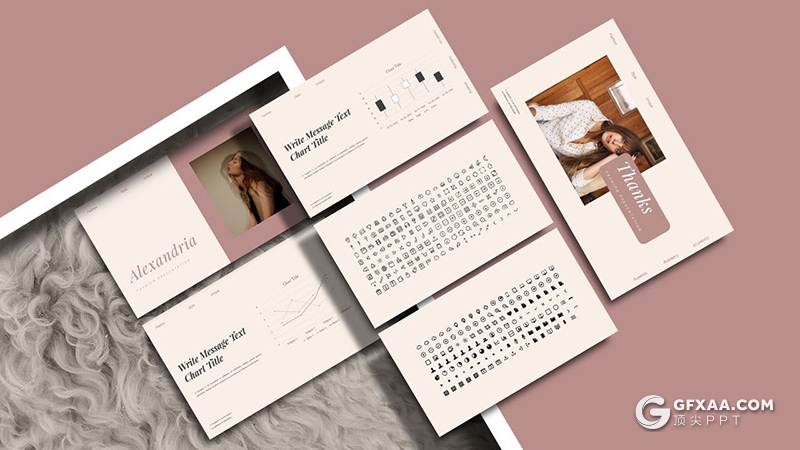 30页时尚唯美风格极简欧式keynote模板 - 顶尖PPT