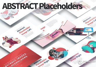 33页抽象创意图形图像占位符keynote模板12种主题配色 - 顶尖PPT