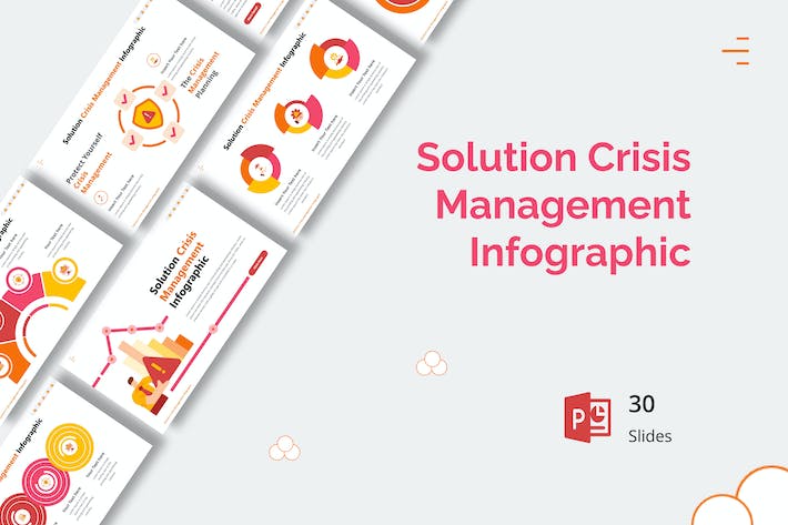 危机管理信息图形PPT模板 - 顶尖PPT