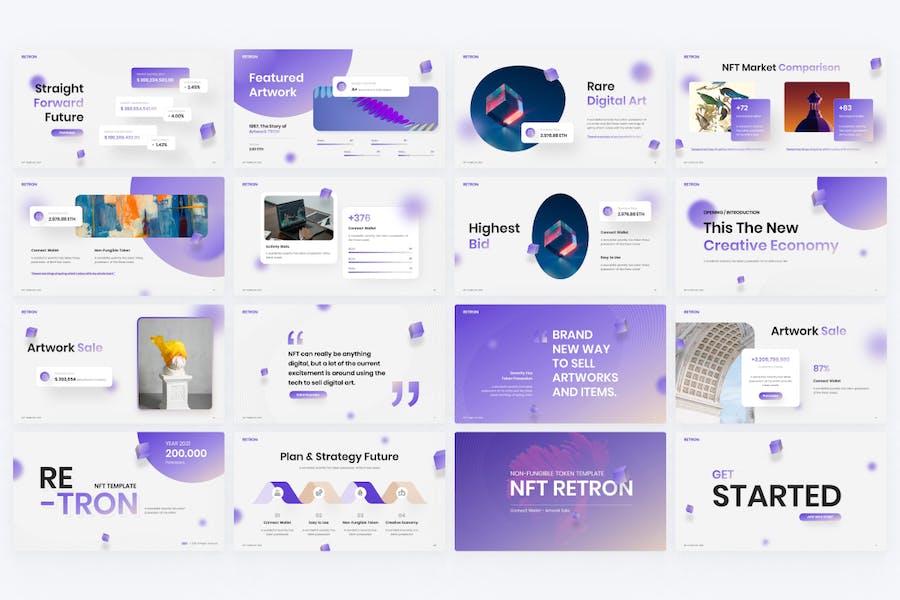 渐变紫色商业计划企业合作营销策划产品项目展示多用途PPT模板 - 顶尖PPT