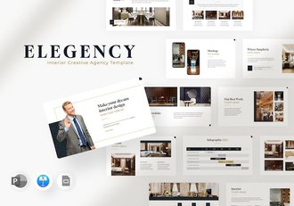 优雅室内设计装修方案Keynote模板 - 顶尖PPT