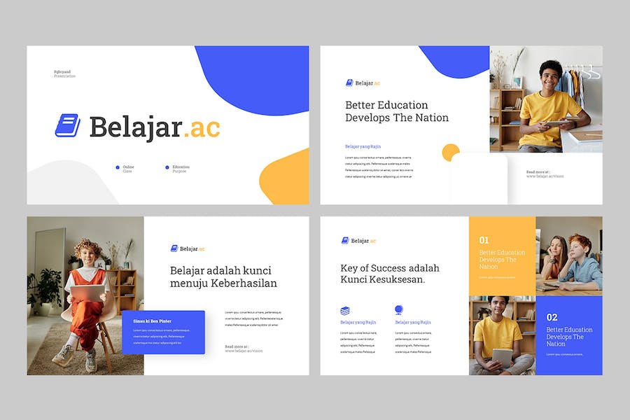 教育培训在线课程展示PPT模板 - 顶尖PPT