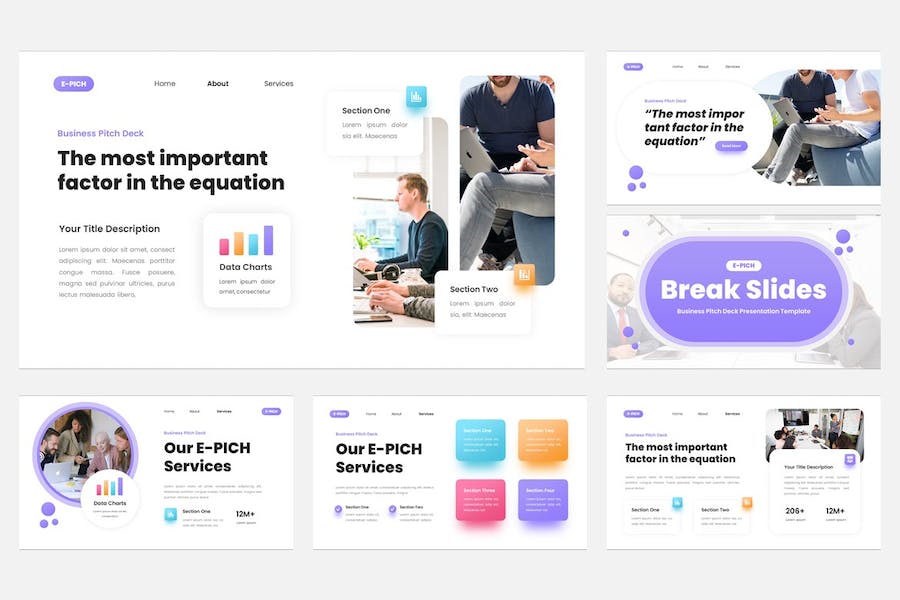 商务融资讲述展示Keynote模板 - 顶尖PPT