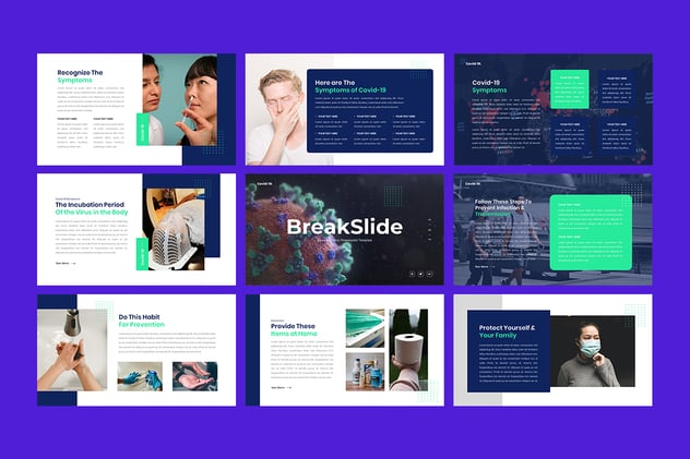 疾病与病毒介绍防控措施数据统计keynote模板 - 顶尖PPT