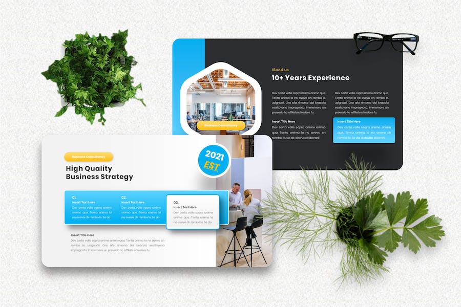 金融理财投资服务推广Keynote模板 - 顶尖PPT