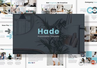 35页简约风格室内装修设计案例展示项目介绍ppt模板5种配色 - 顶尖PPT