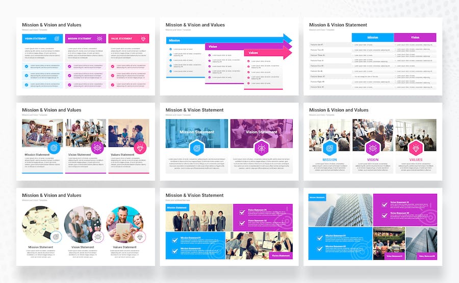 企业使命愿景主题演示文稿Keynote模板 - 顶尖PPT