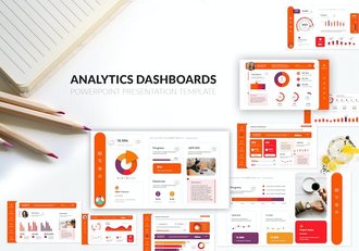 数据分析仪表板商业报告PPT模板 - 顶尖PPT