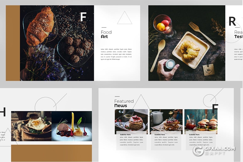 30页欧式餐饮美食宣传展示PPT模板 - 顶尖PPT