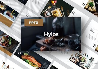 30页欧式餐饮美食宣传展示PPT模板 - 顶尖PPT