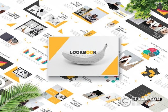 100页橙色扁平化商务风格数据信息图形工作汇报多用途PPT模板 - 顶尖PPT